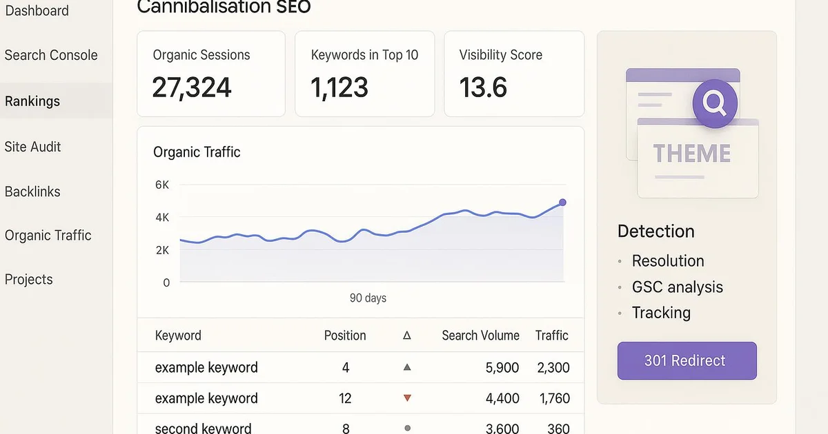 Méthodologie : Cannibalisation SEO : la détecter dans Search Console