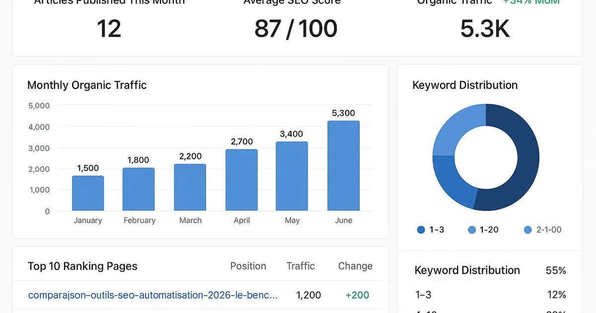 Comparaison outils SEO automatisation 2026 : le benchmark