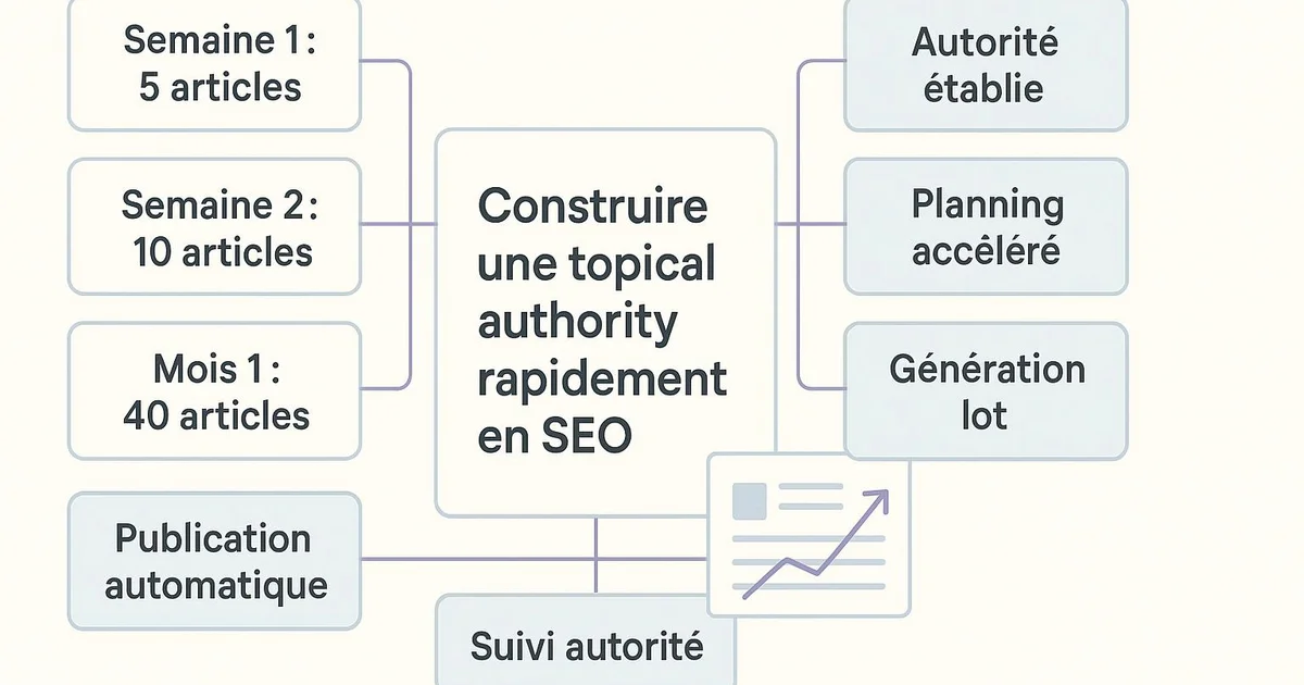 Illustration: Building topical authority quickly in SEO