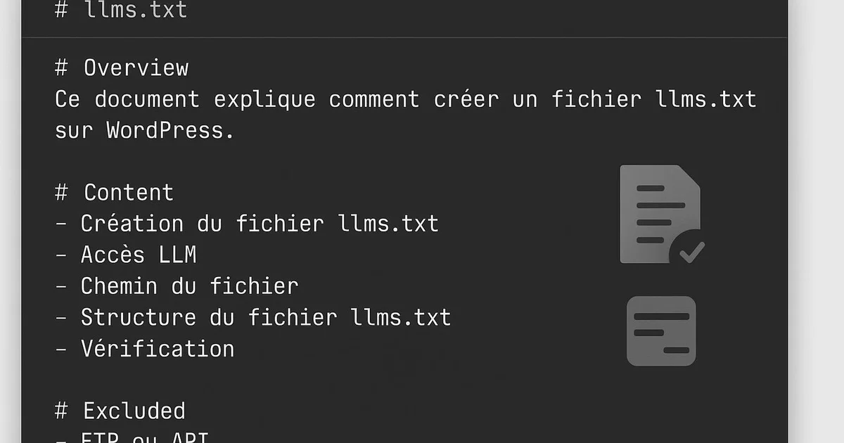 Illustration: How to Create an llms.txt File on WordPress: Complete Guide