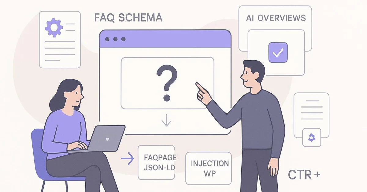 Illustration: FAQ Schema for AI Overviews: WordPress Optimization Guide