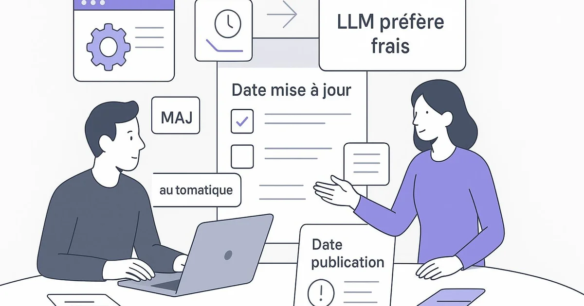 Fraîcheur du contenu : SEO, GEO et visibilité LLM