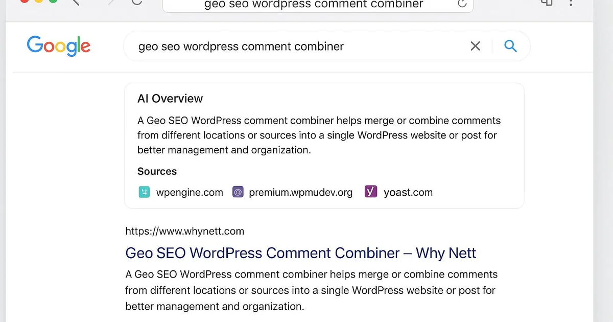 Methodology: GEO SEO WordPress: How to Combine Both Approaches