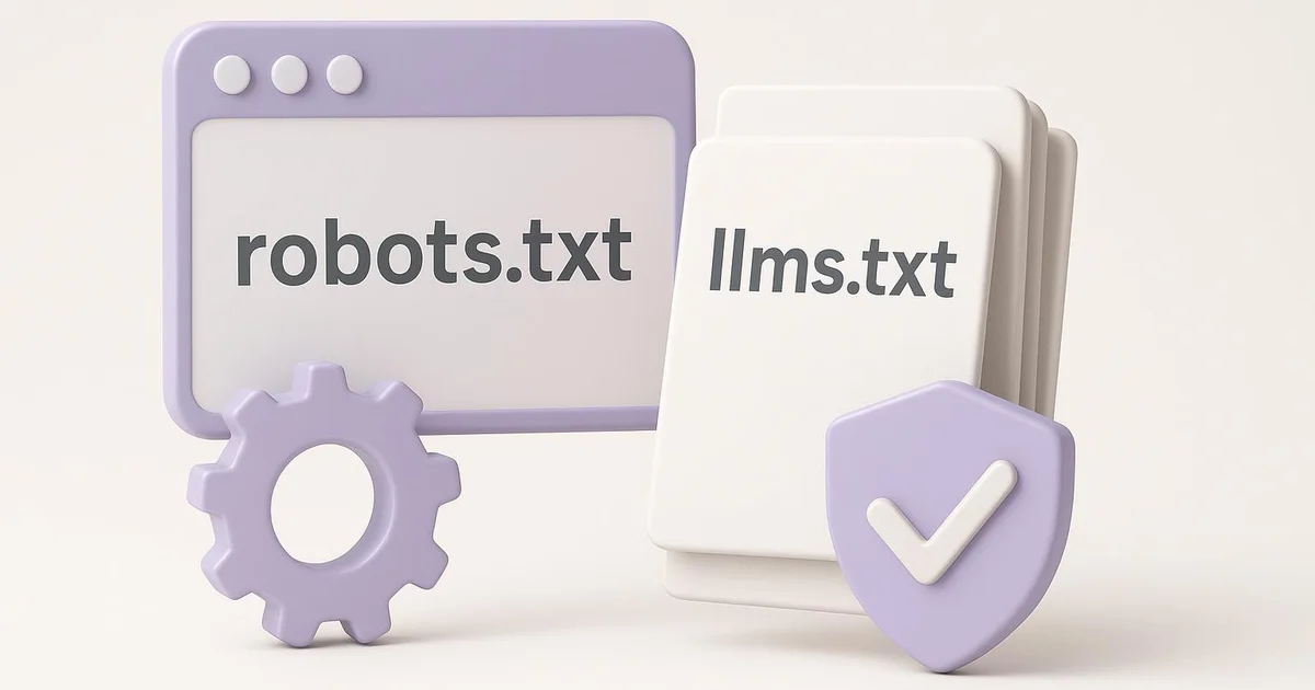 Illustration : llms.txt vs robots.txt : différences sur WordPress