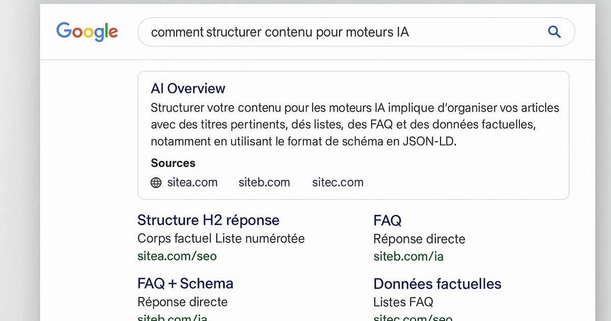 Illustration: How to Structure Content for AI Engines on WordPress