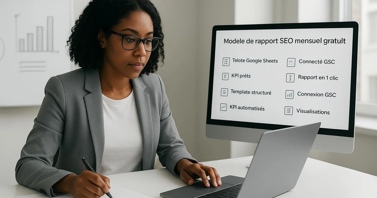 Méthodologie : Template rapport SEO mensuel gratuit : structure et KPIs