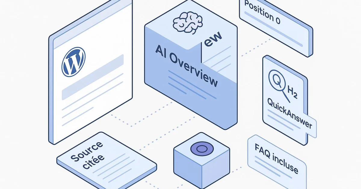 Illustration: WordPress AI Overviews: A Practical Guide to Get Cited